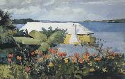 Winslow Homer Flower Garden and Bungalow,Bermuda (mk44) Germany oil painting artist